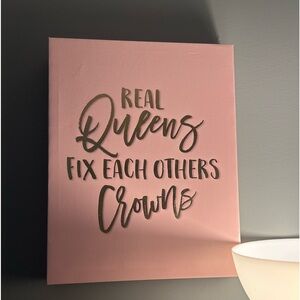 Pink And Gold Canvas Pictures